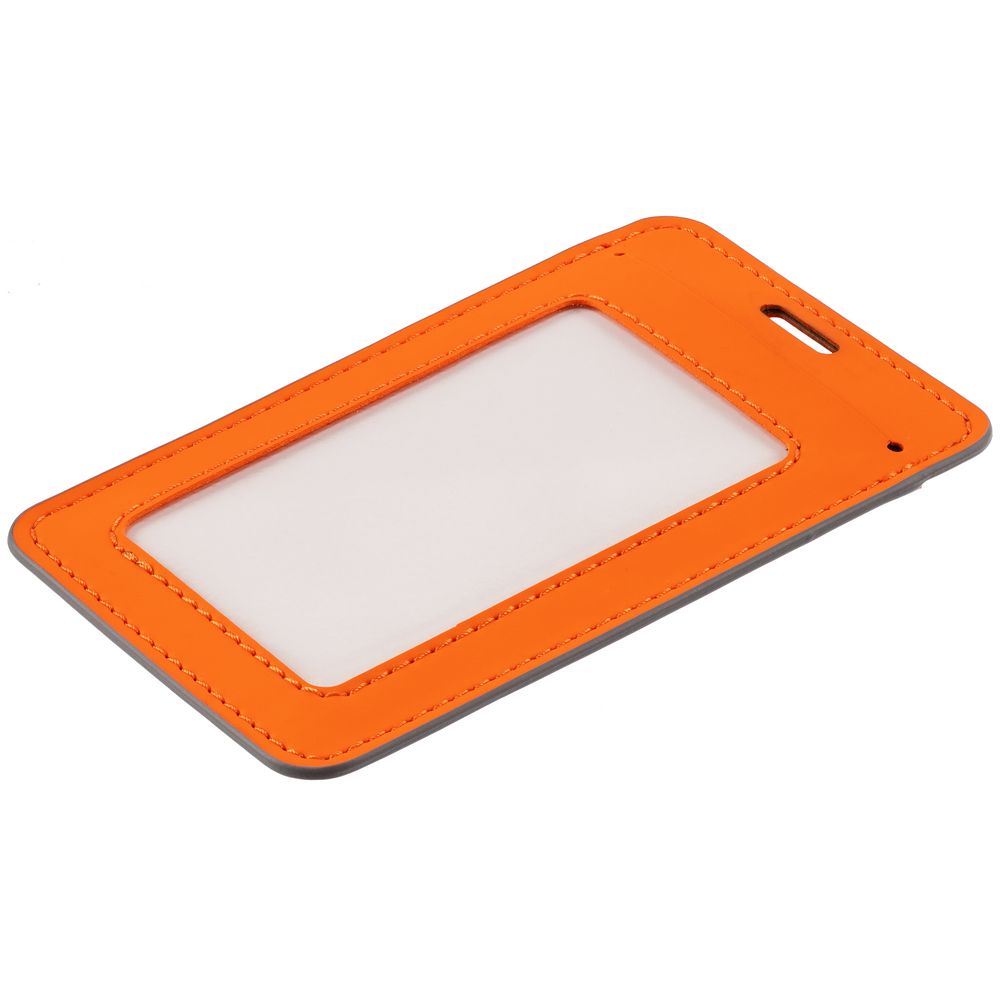Чехол для пропуска Shall Simple, оранжевый-2