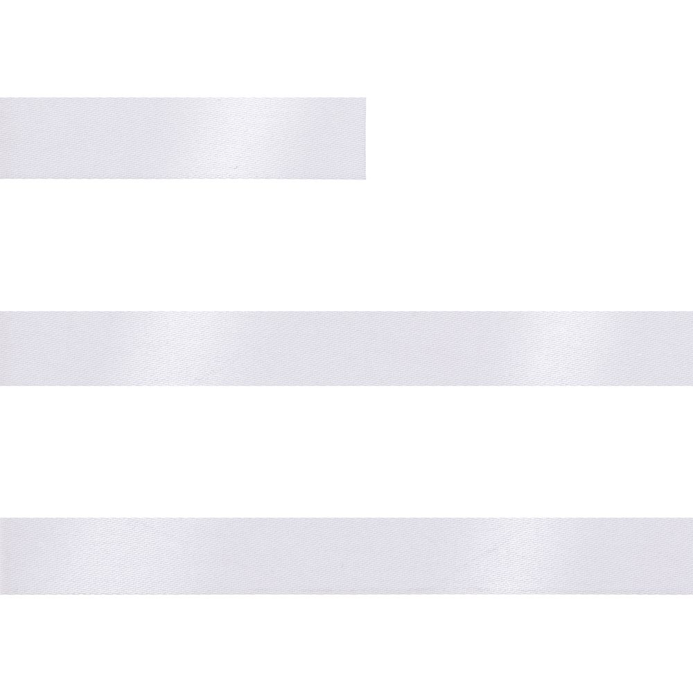 Лента сатиновая Satin 10 S, белая, 30 см-1