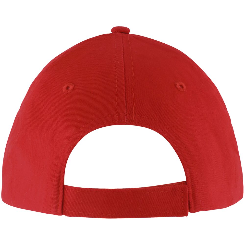 Бейсболка Solar, красная с белым-1