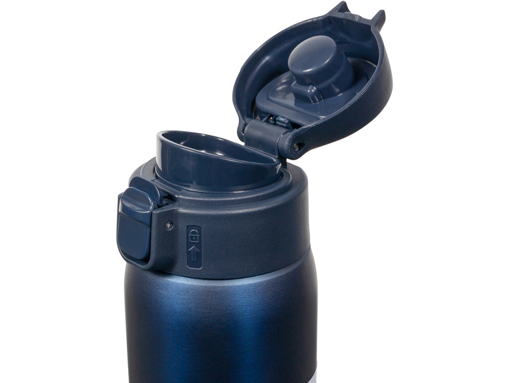 Термокружка Relaxika 701 (0,48 литра), синяя (без лого)-10