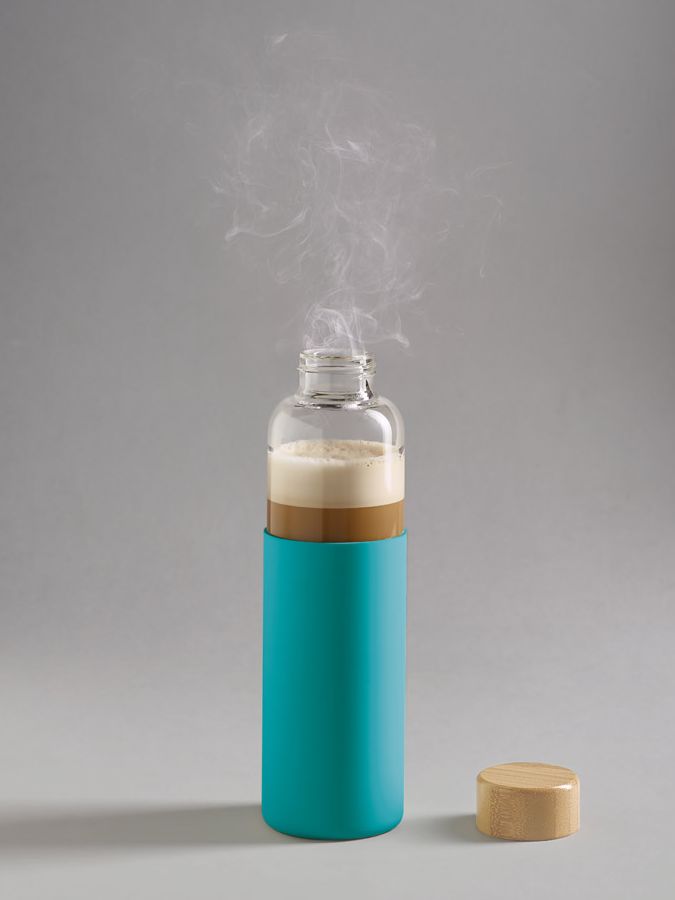 Бутылка для воды Dakar, прозрачная с бирюзовым-6