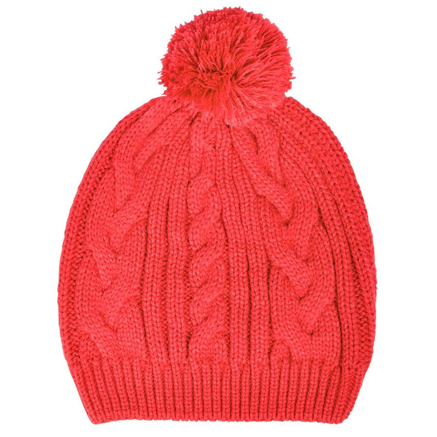 Шапка IRISH с помпоном, красный-0