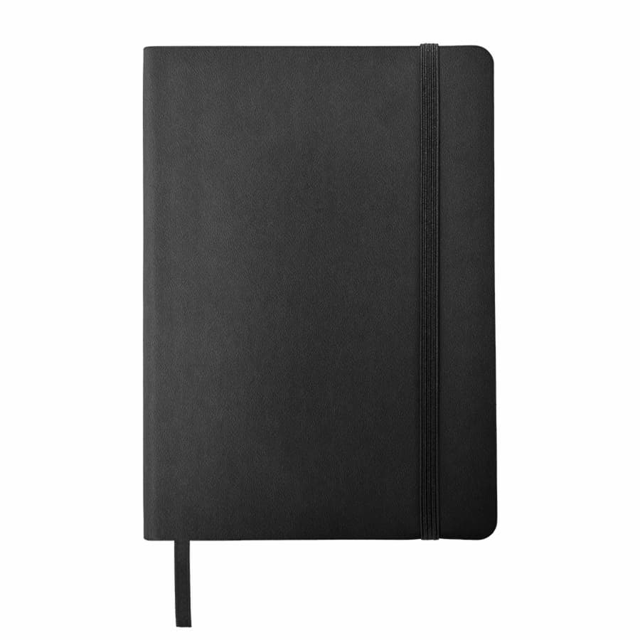 Ежедневник недатированный Shady, А5,  черный, кремовый блок в линейку, черный обрез, черный-1