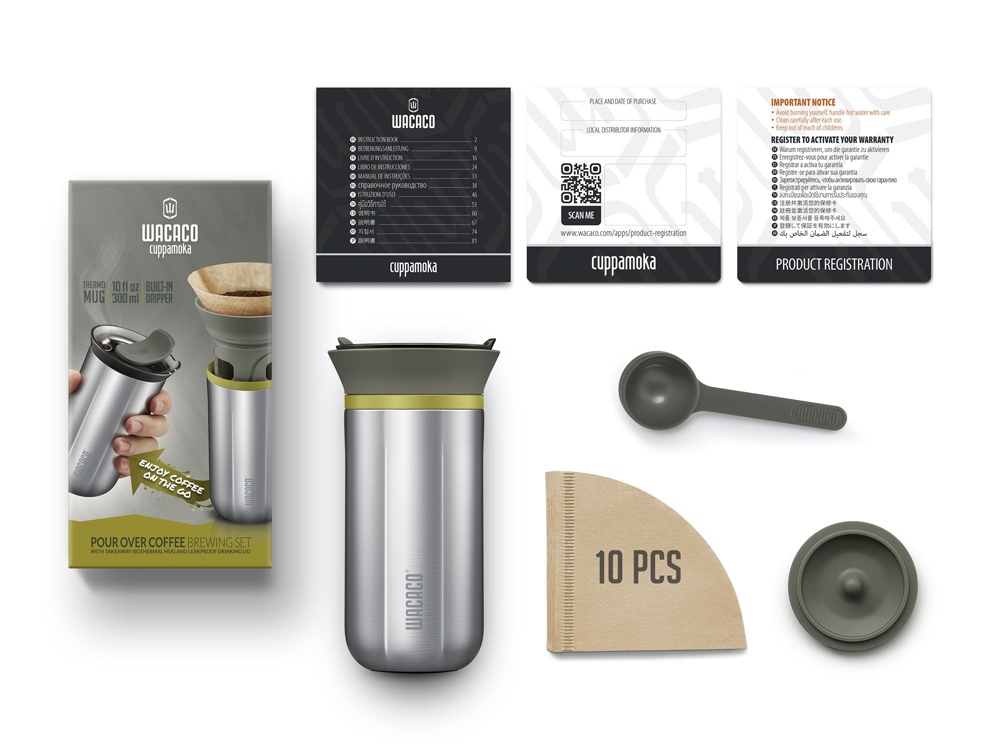 Ручная мини-кофеварка WACACO Cuppamoka WCCCPM-1