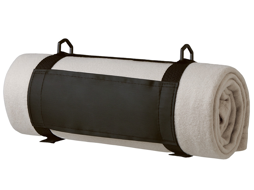 Плед Нежность с плечевым ремнем, светло -серый-3