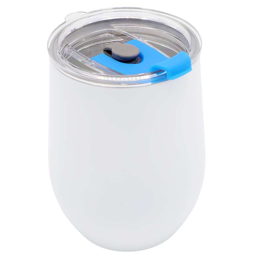 Термокружка с двойной стенкой Coffixx To Go, Белый/Синий-0