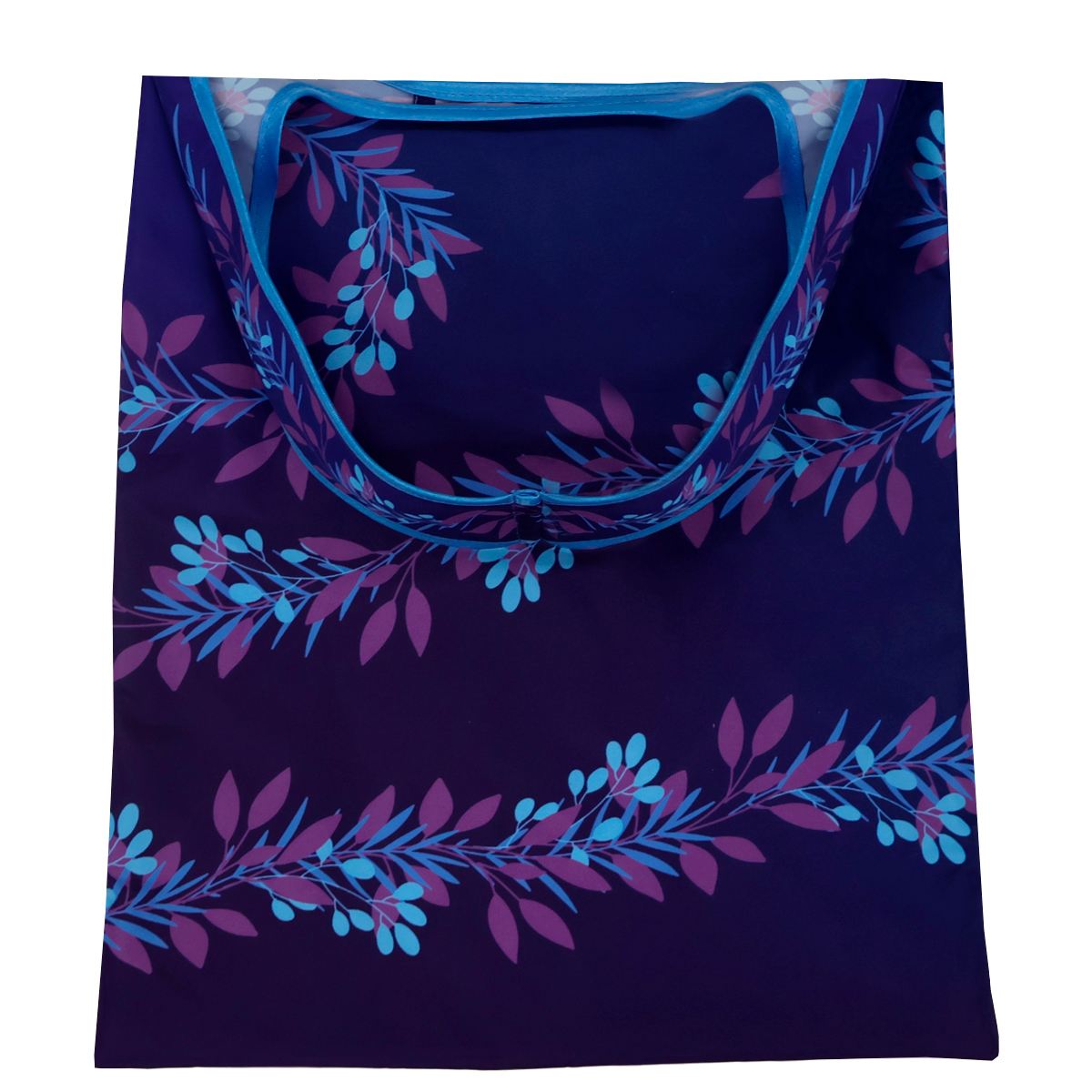 Сумка для покупок Фолди с полноцветной печатью, Тёмно-синий-0