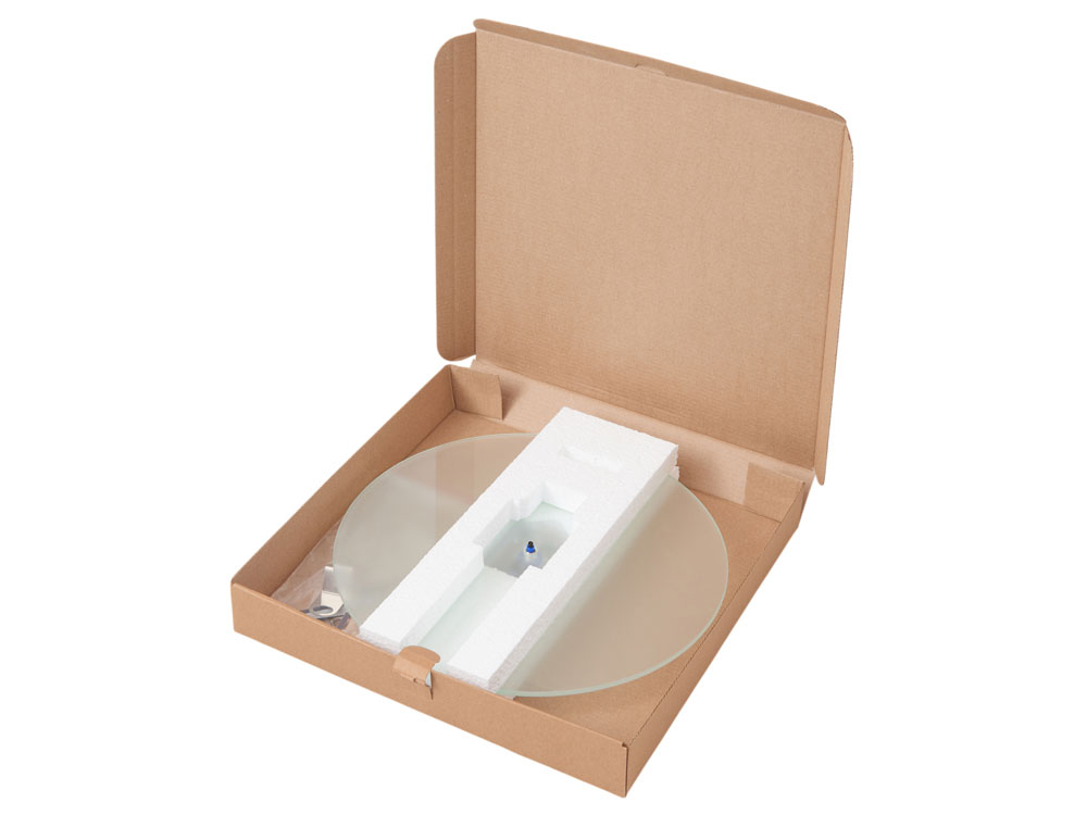 Часы настенные круглые из стекла 28 см Thames-6