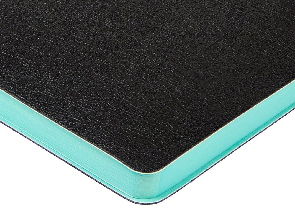 Ежедневник недатированный А5 Boston, черный (бирюзовый обрез)-6