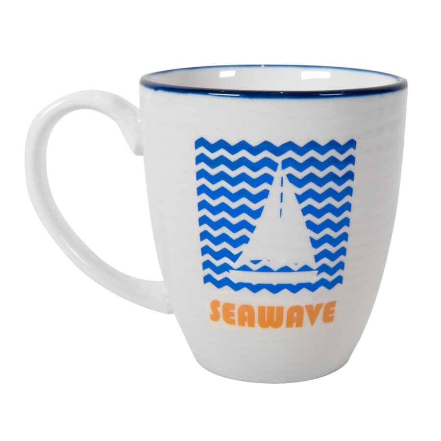 Кружка SEAWAVE в подарочной упаковке, белый, синий-2