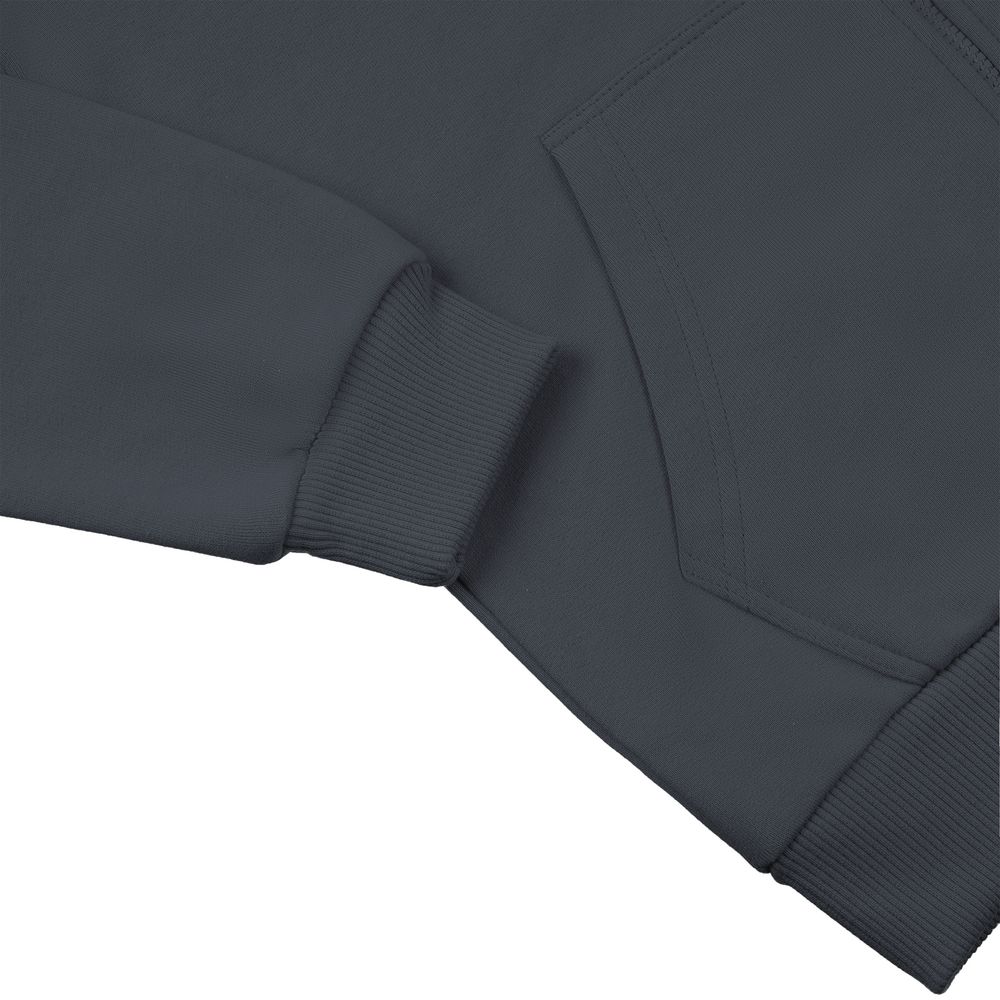 Толстовка на молнии с капюшоном Siverga Heavy 2.0, темно-серая (графит)-3