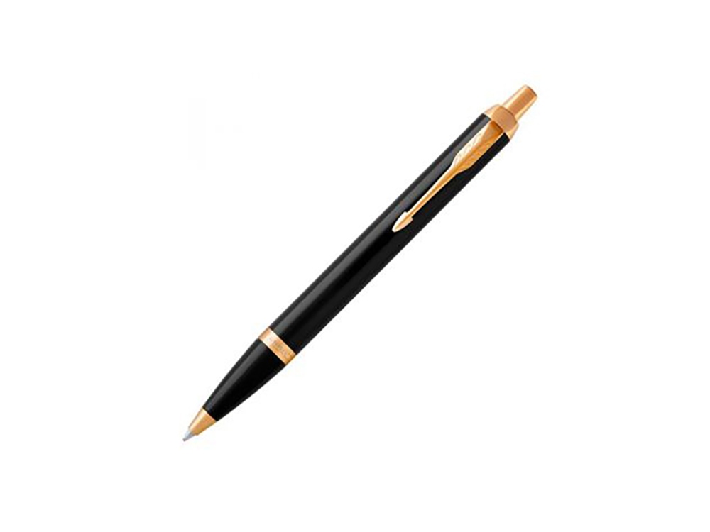 Ручка шариковая Parker IM Core Black GT, черный/золотистый-0