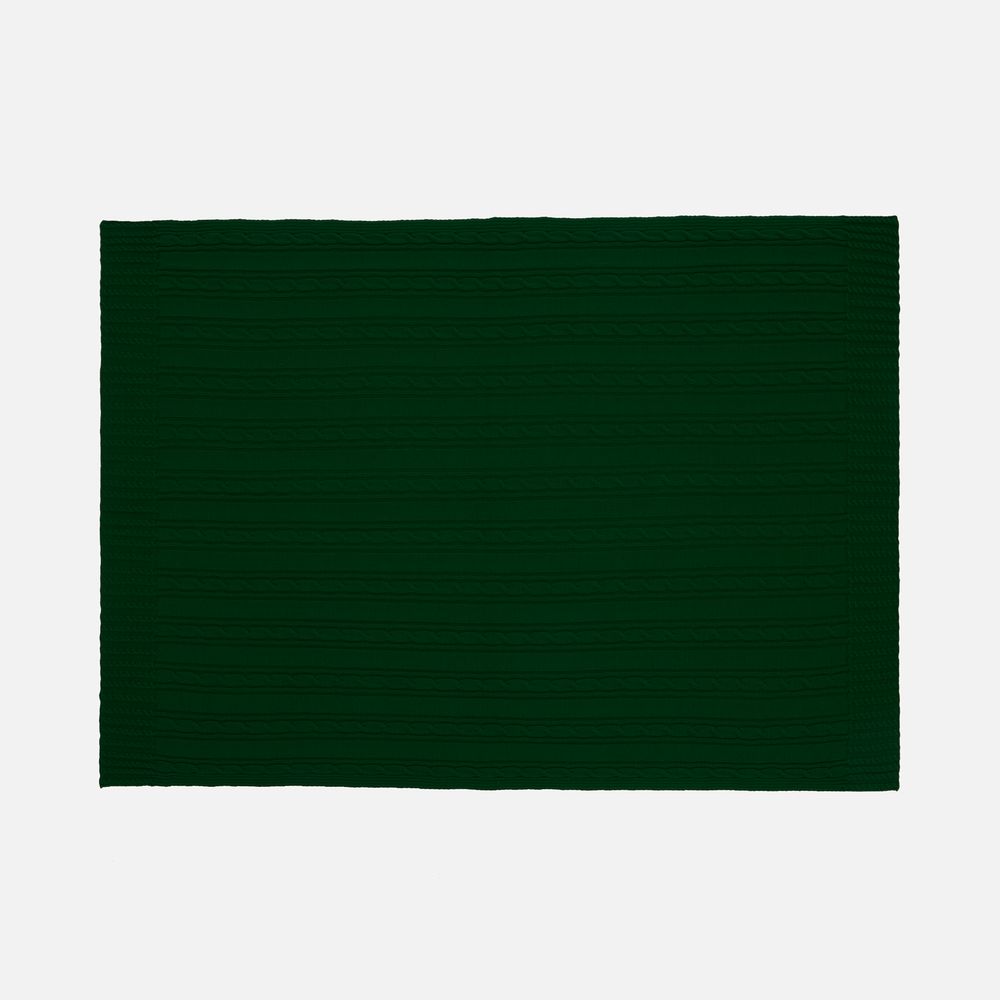 Плед Remitti, темно-зеленый (хвойный)-2