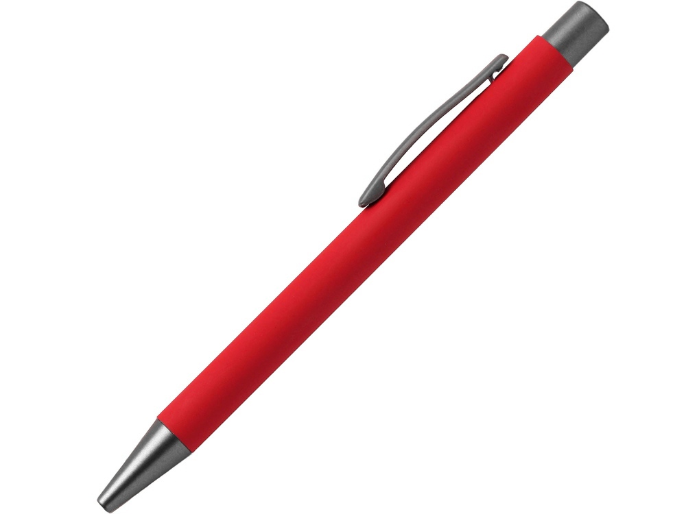 Ручка металлическая шариковая FAMILY MARSEL, soft touch (Красный)-0