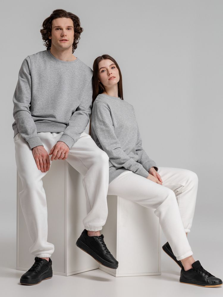 Свитшот унисекс BNC Inspire (Organic), серый меланж-6