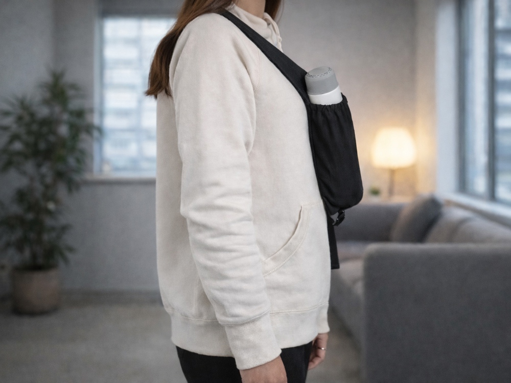 Сумка-слинг Nomad на одно плечо из водостойкого переработанного пластика, черный-8