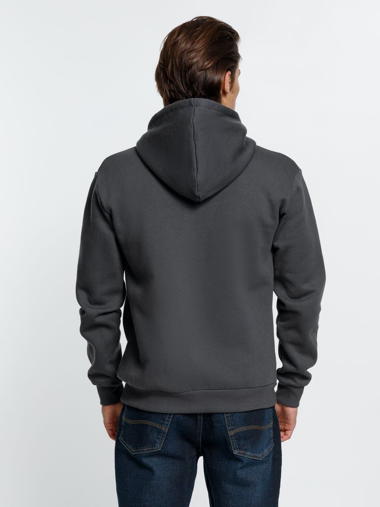 Толстовка на молнии с капюшоном Siverga Heavy, темно-серая (графит)-3