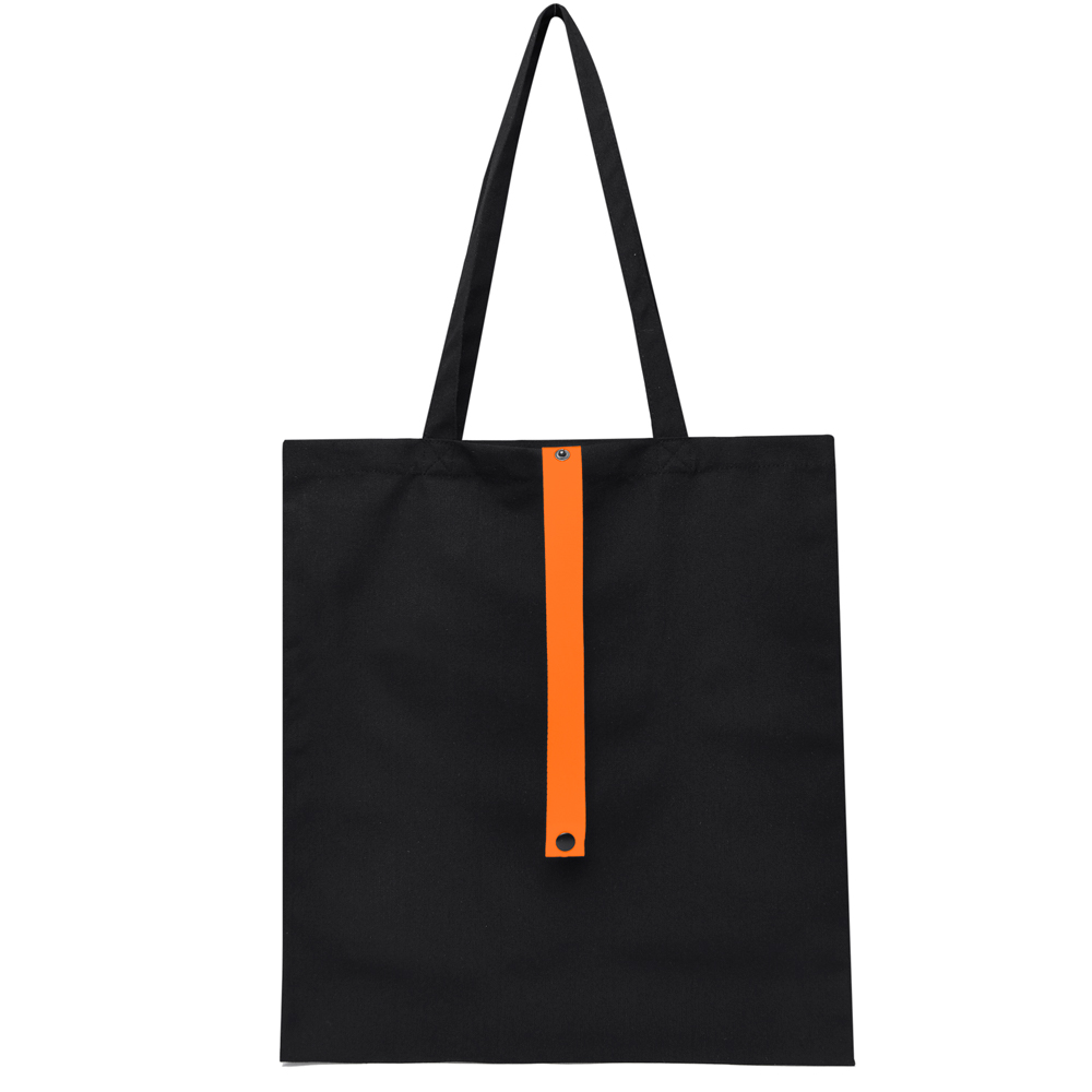 Сумка для покупок Rock’n’ROLL 260 г/м², Черный/оранжевый-3