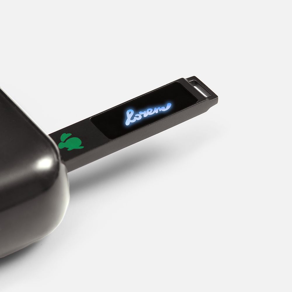 Флешка markBright Black с синей подсветкой, 32 Гб-5