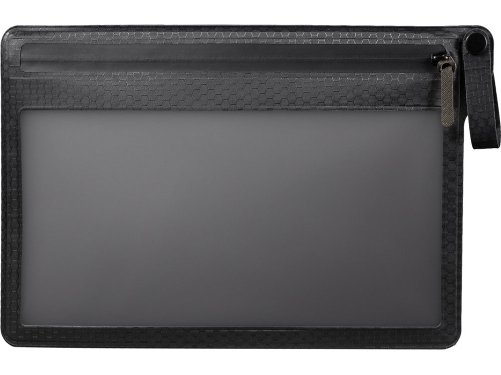 Органайзер On clouds двумя отделениями из нейлона 250х170 мм (в инд. пакетике), серый/черный-3