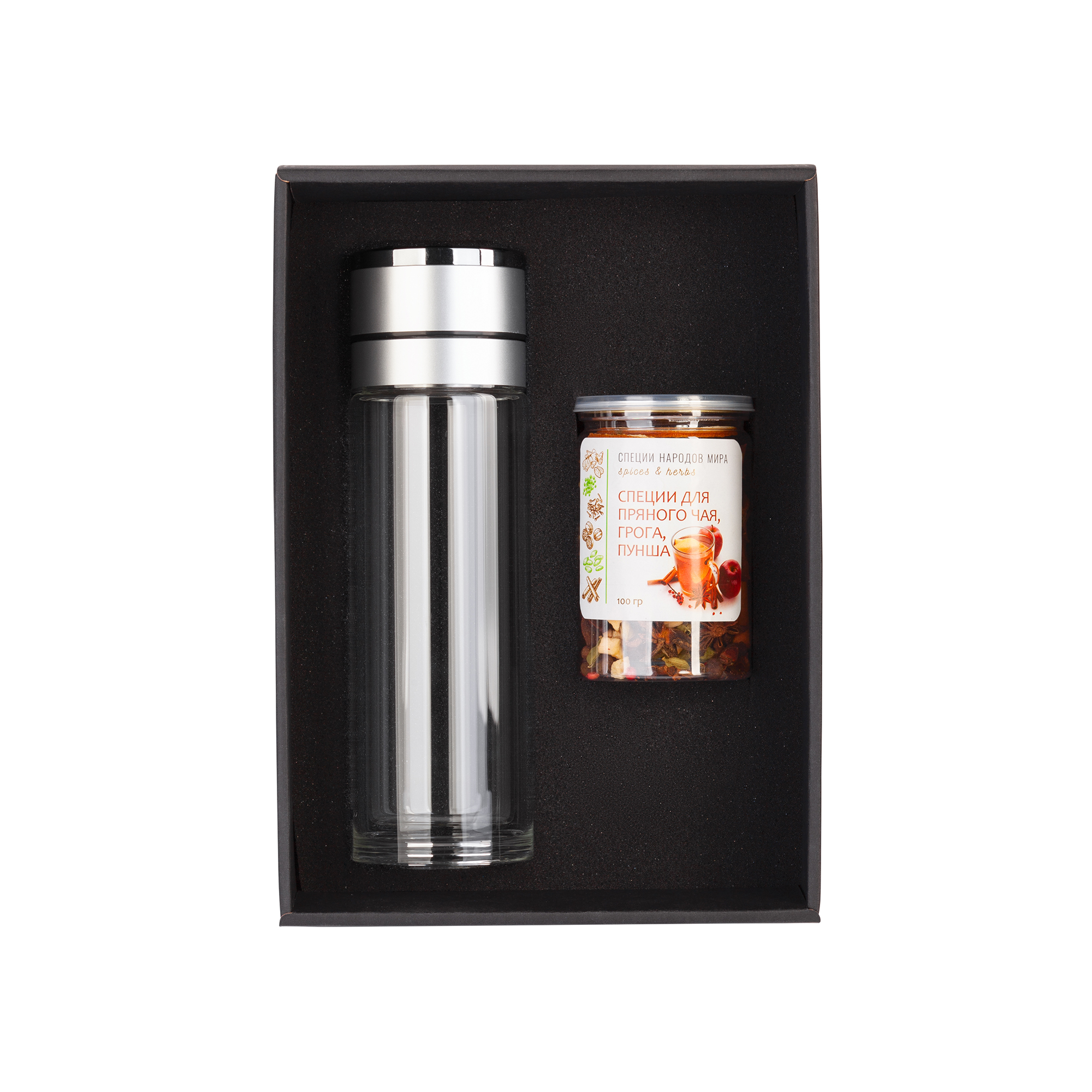 Набор подарочный "Pleasure": термос "Press", специи-0