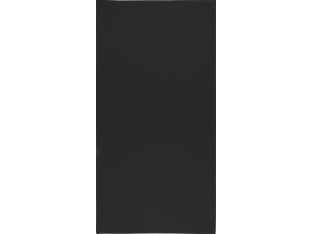 Lucas спортивное полотенце из переработанного полиэстера 50х100 см - сплошной черный-2