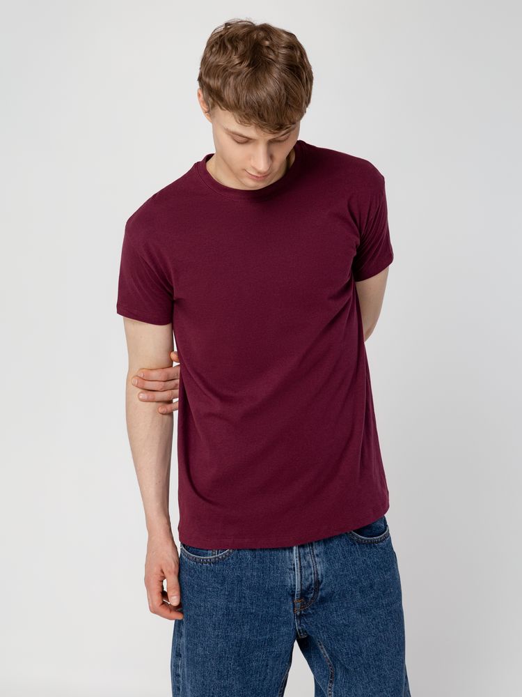 Футболка унисекс Regent 150, бордовая-4