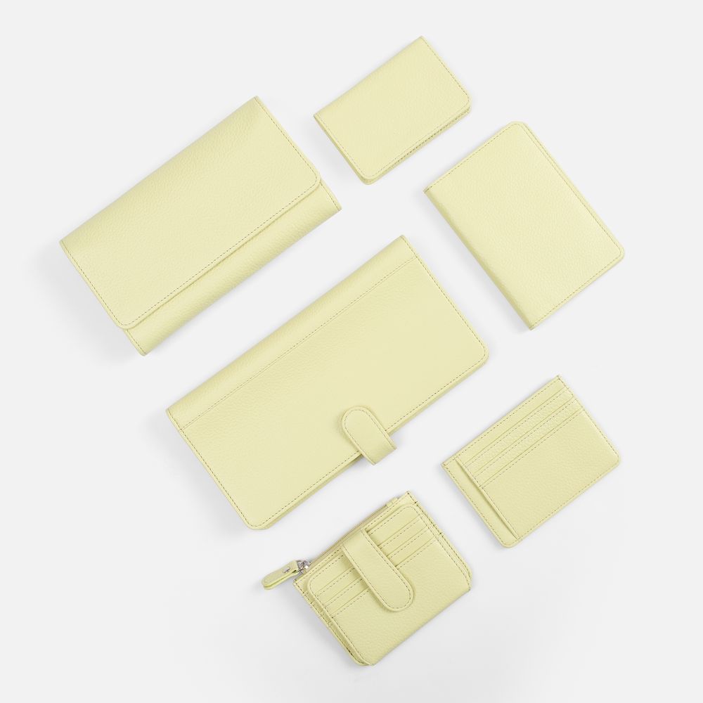 Картхолдер на молнии Unison, светло-зеленый-3