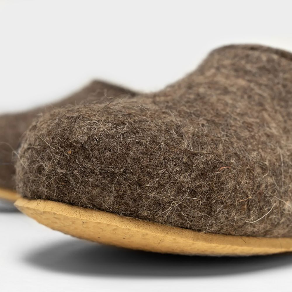 Домашние валенки Step, серо-коричневые (натуральные)-1