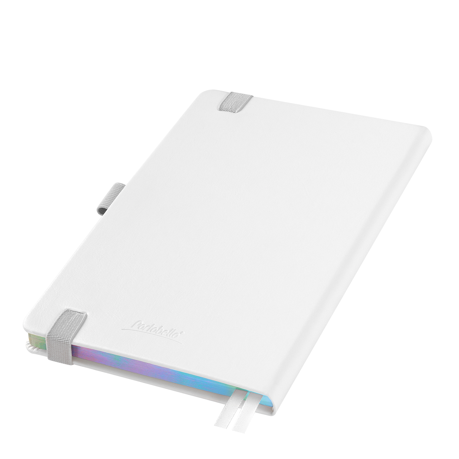 Ежедневник Гэлакси (Galaxy) недатированный, жесткая обложка, срез голограф. фольга, белый-2