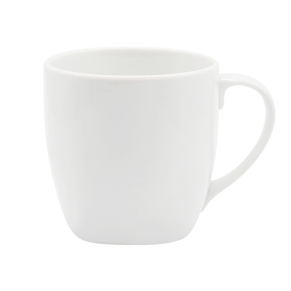 Кружка фарфоровая  400 см3 квадро (2C0379Ф34), Белый-0