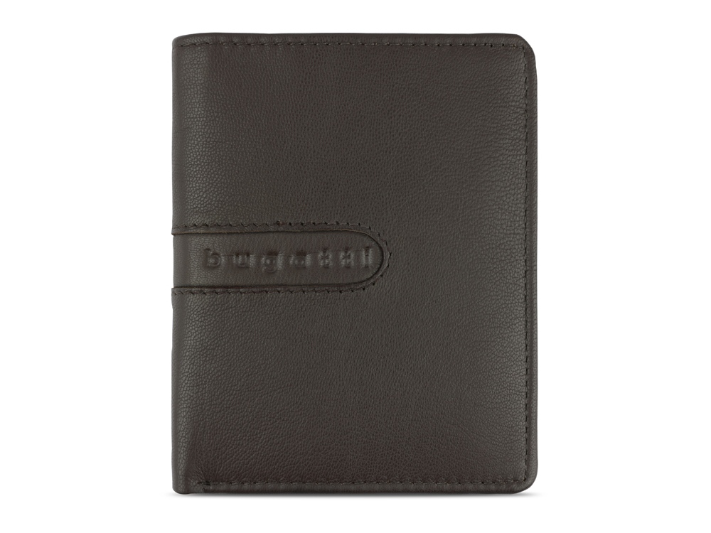 Портмоне BUGATTI Bomba, с защитой данных RFID, коричневое, кожа/полиэстер, 10х2х12,5 см-1