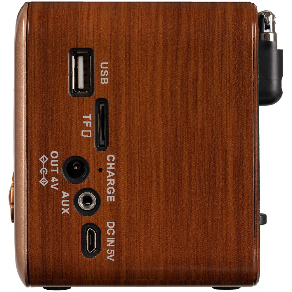 Bluetooth-колонка с радио Beatnik, коричневая-3