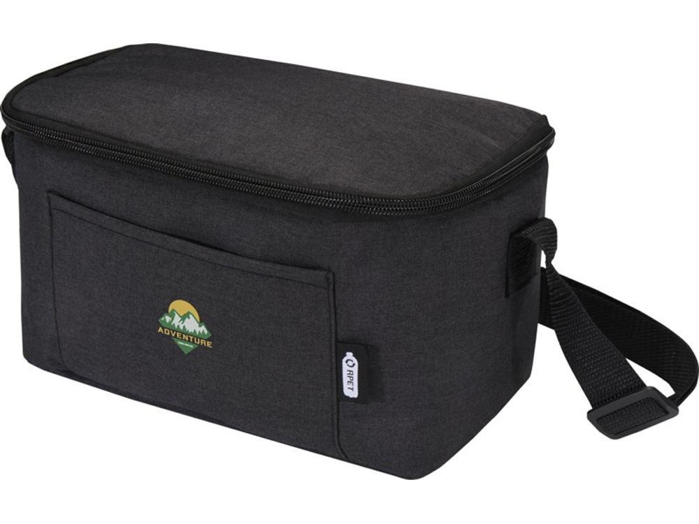 Tundra сумка-холодильник на 6 банок из переработанного РЕТ-пластика - Heather Charcoal-4