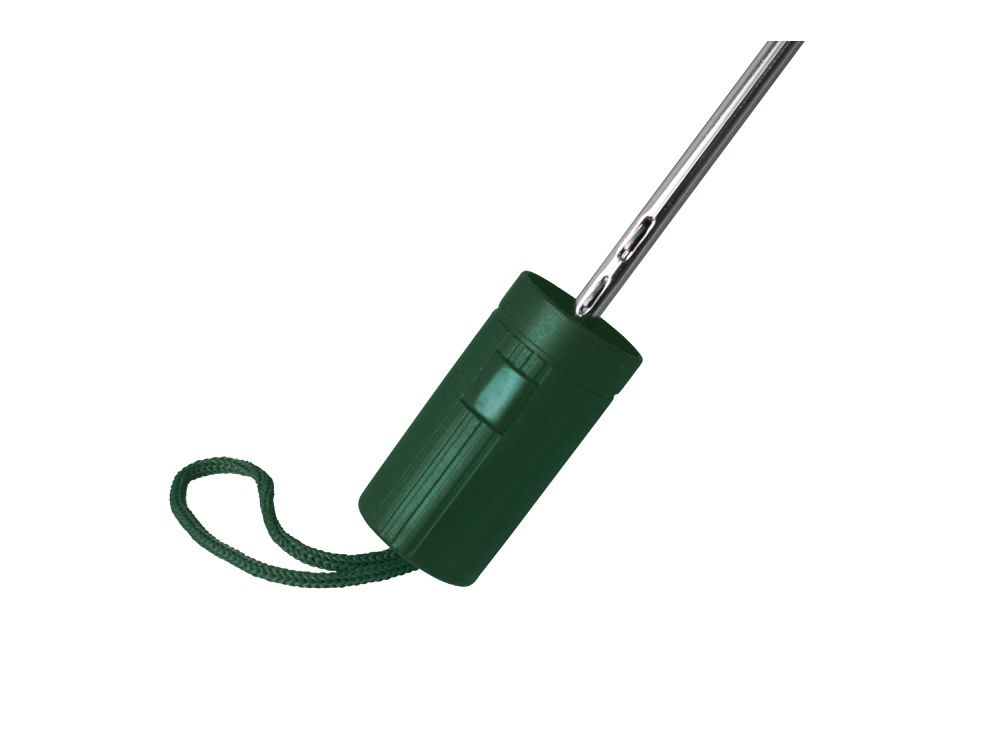 Зонт складной Tulsa, полуавтоматический, 2 сложения, с чехлом, зеленый-5