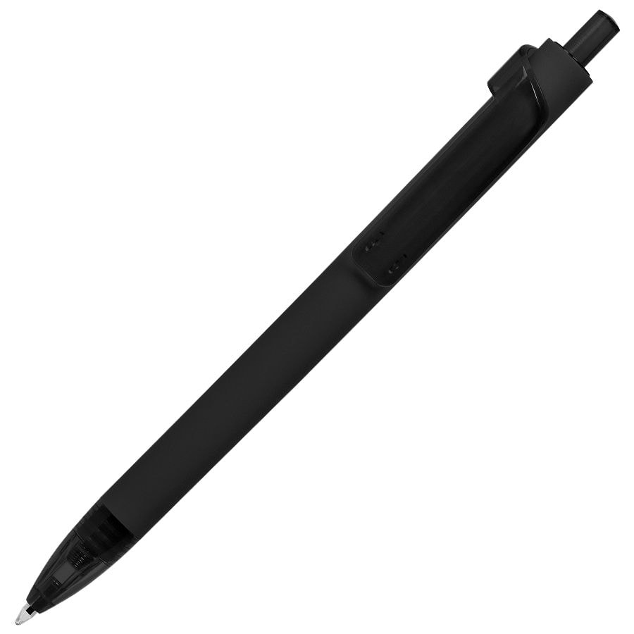 Ручка шариковая FORTE SOFT, покрытие soft touch, черный-0
