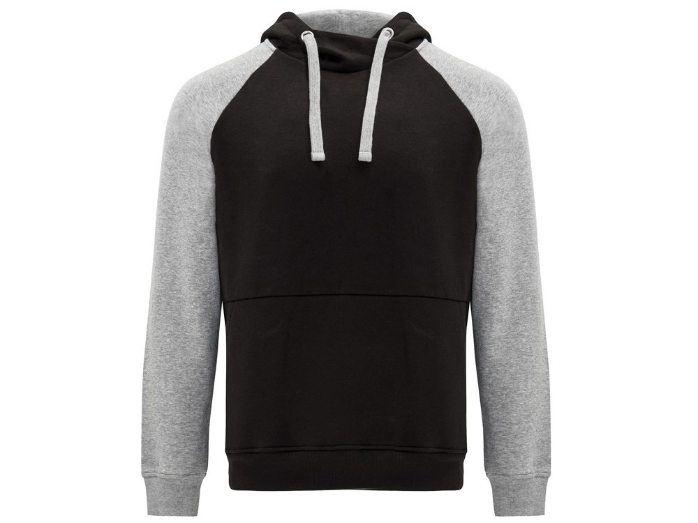 Толстовка с капюшоном Badet мужской, черный/серый меланж-0