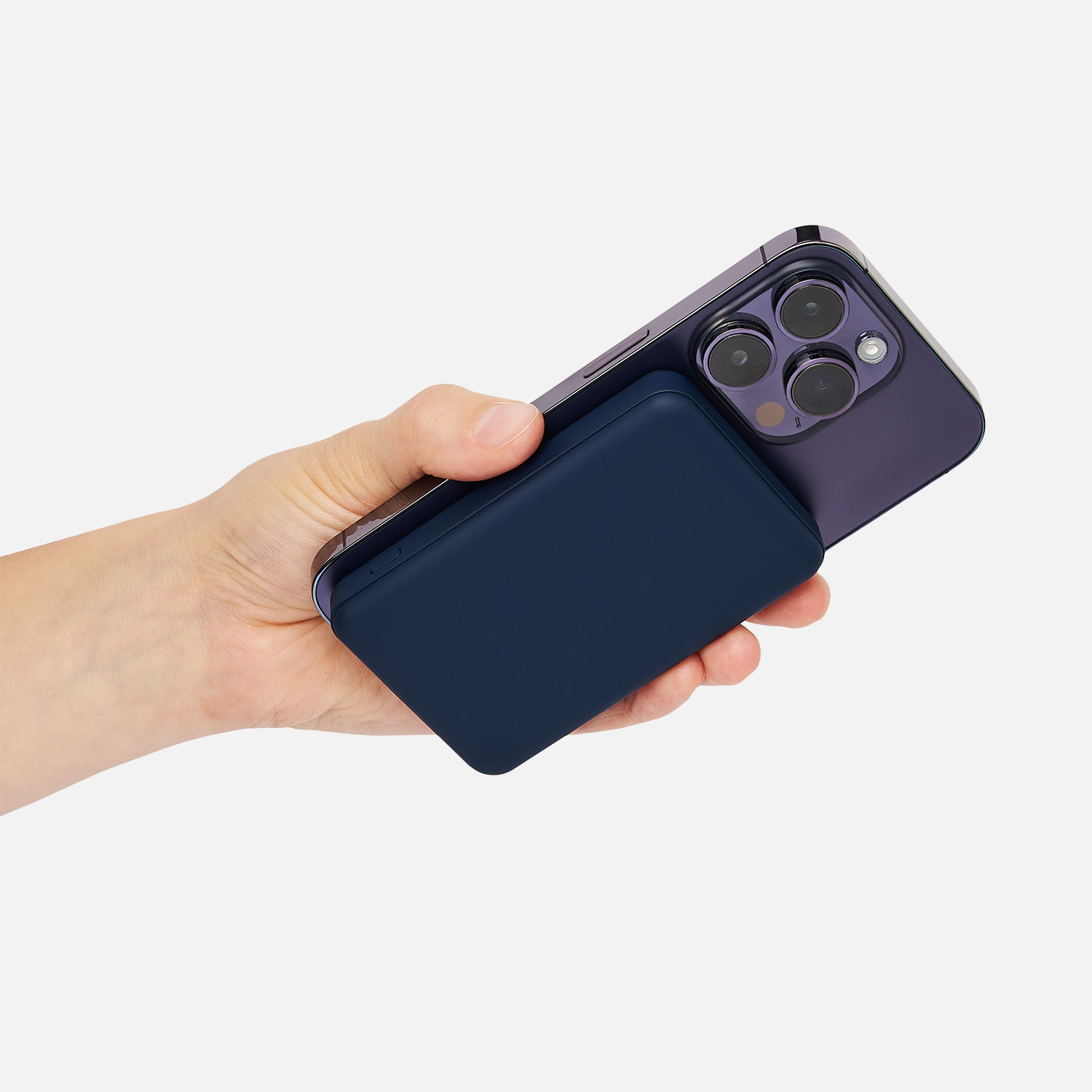 Внешний аккумулятор Ларго PD (Largo PD) 5000mAh с функцией беспроводной зарядки 15W, синий-8