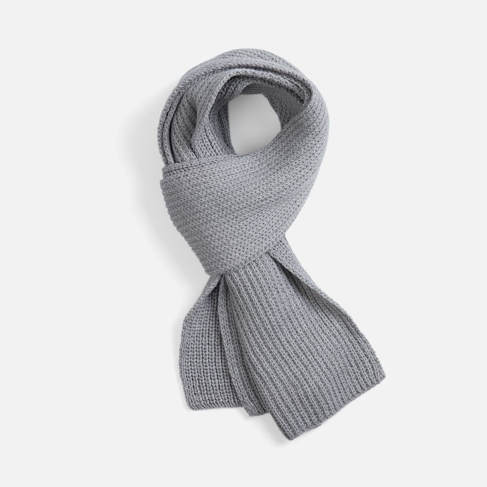 Шарф Nordkyn, светло-серый меланж-1