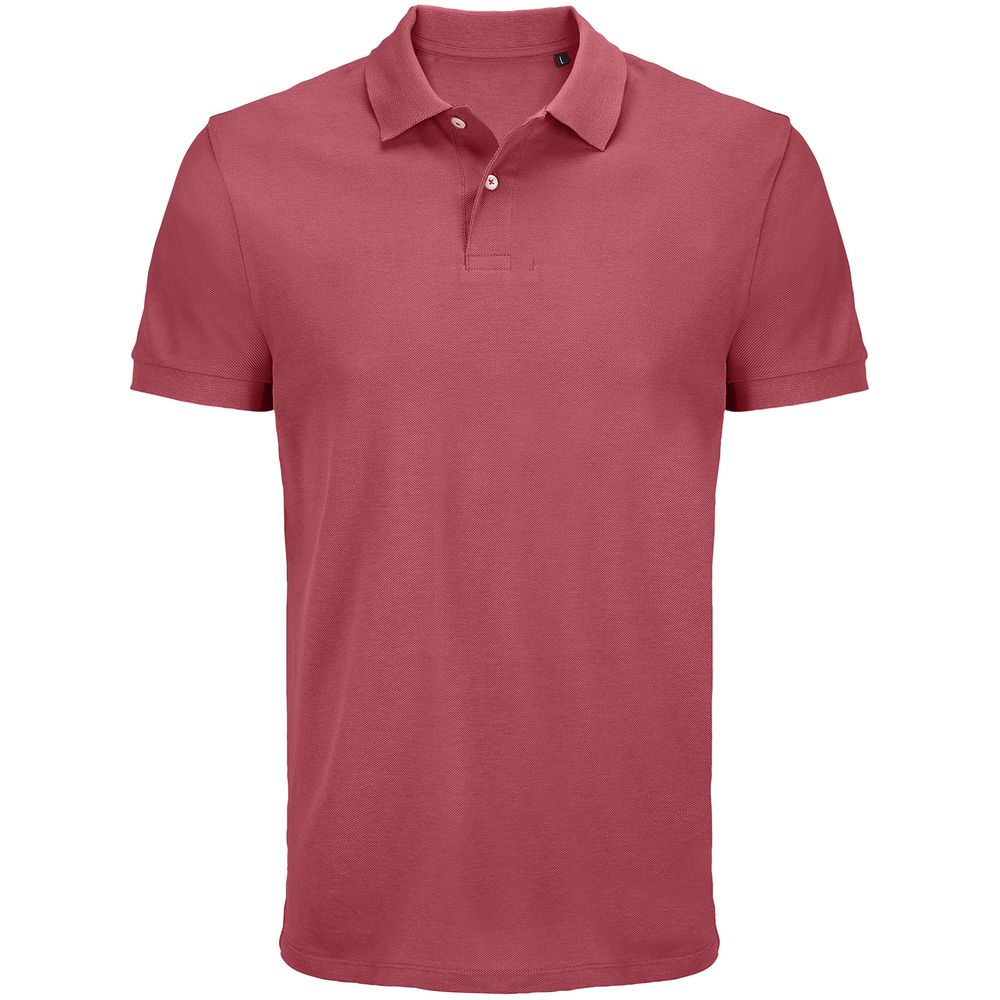 Рубашка поло унисекс Pacific, розовая (лососевая)-0