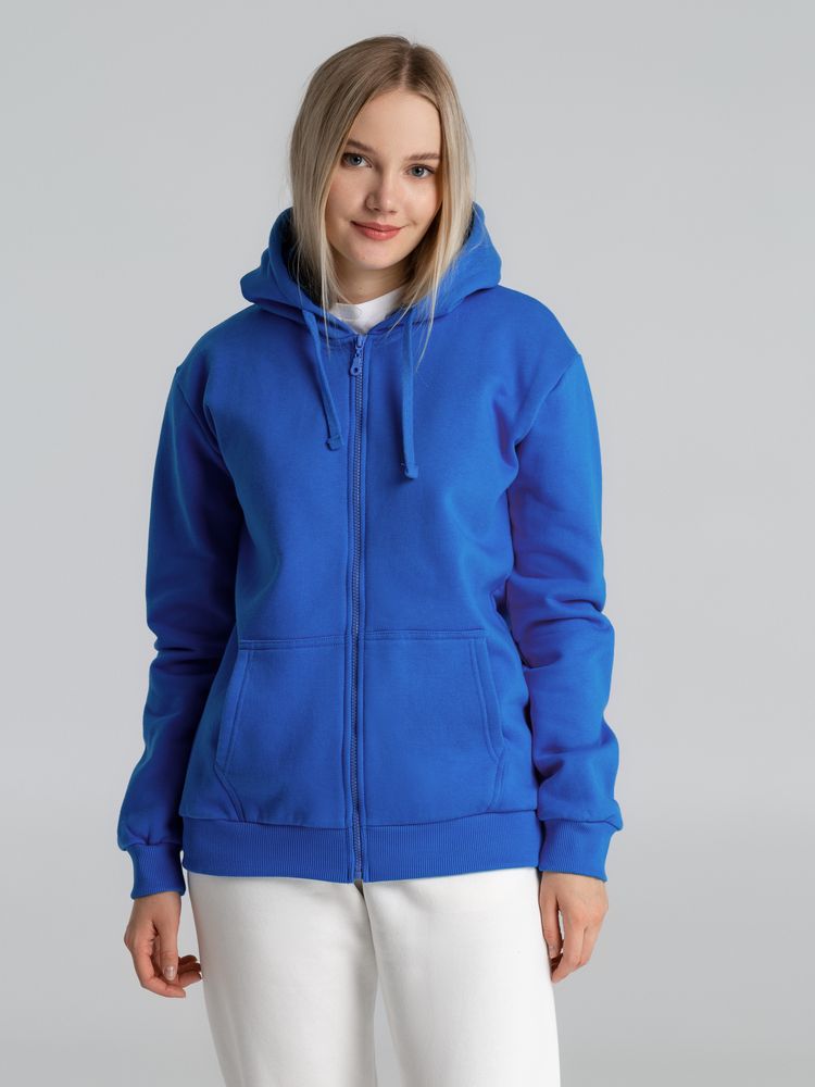 Толстовка на молнии с капюшоном Siverga Heavy 2.0, ярко-синяя-3