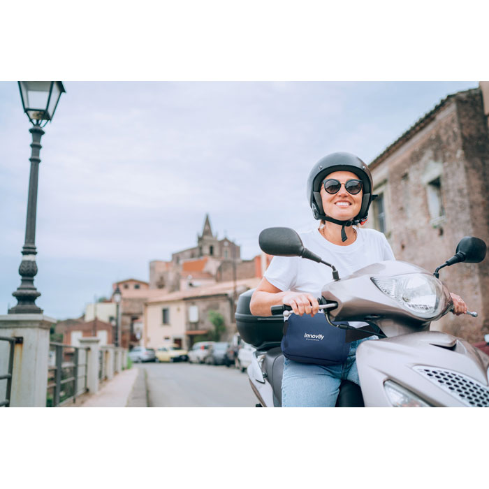 Сумка поясная, синий-5