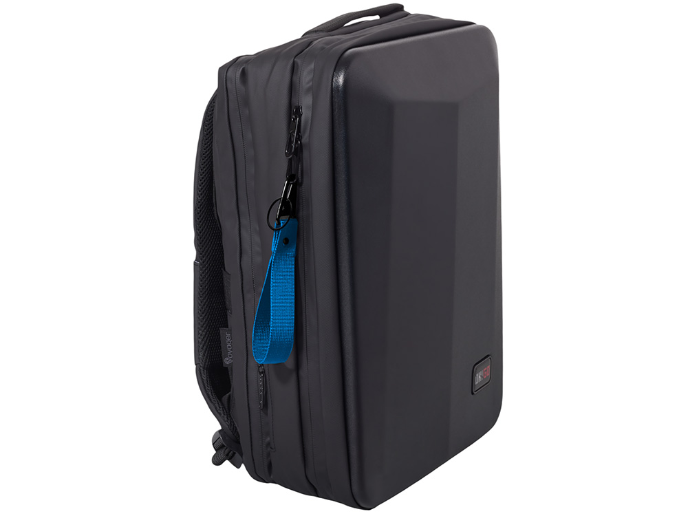 Ремувка Force с усиленным карабином, 2,5 см, синий/черный-2