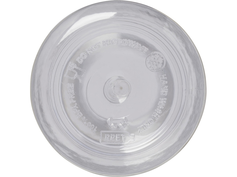 Illuminate бутылка для воды из переработанного PET-пластика, объемом 600 мл - Белый-4