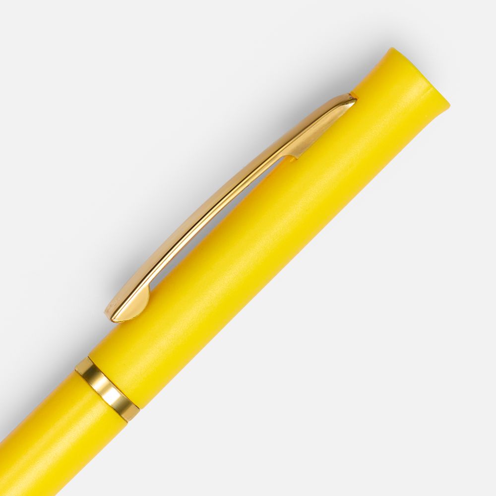 Ручка шариковая Euro Gold, желтая-2