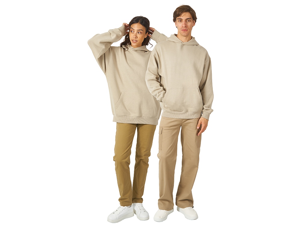 Толстовка с капюшоном оверсайз Berlin унисекс, оливковый-5