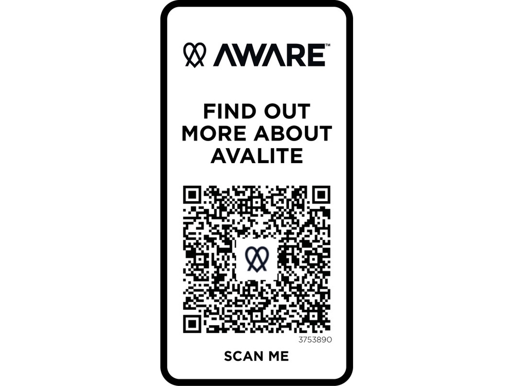 Avalite футболка унисекс Aware™ из переработанных материалов с коротким рукавом - Черный-4