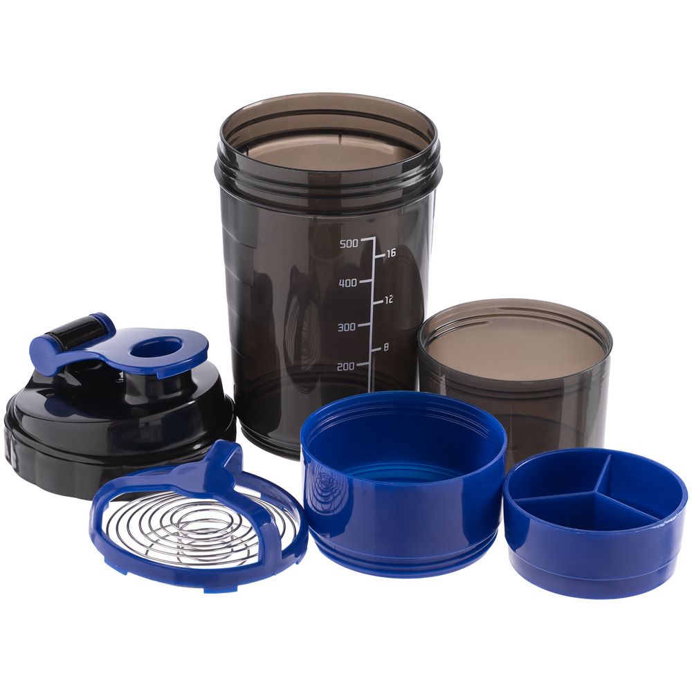 Спортивный шейкер Tonus, черно-синий-2