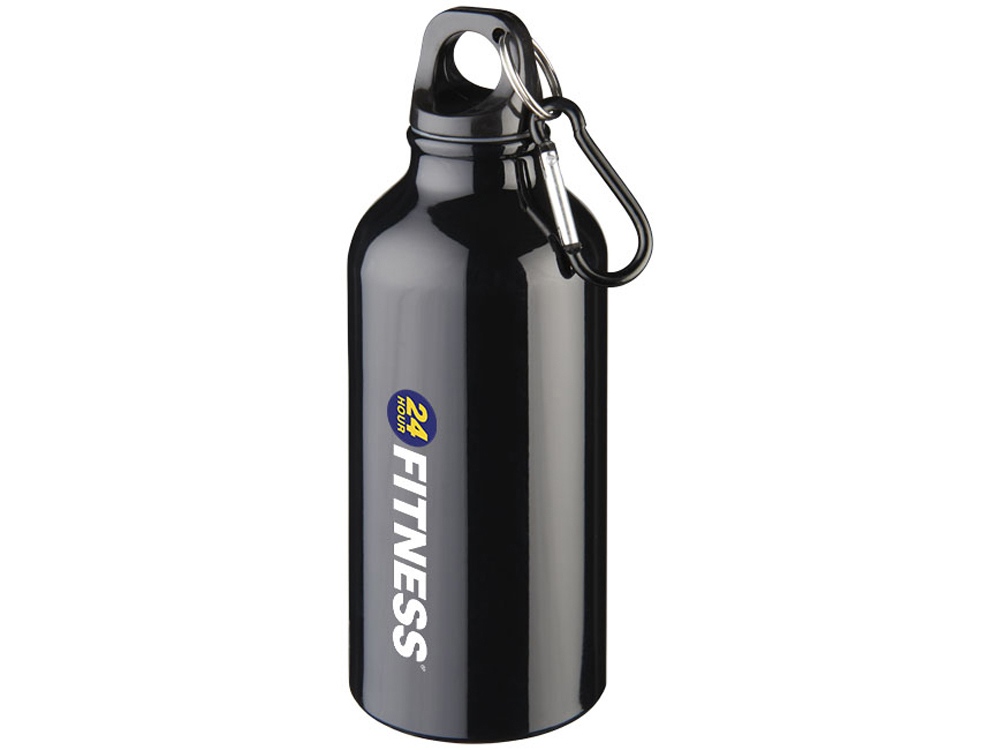 Бутылка Oregon с карабином 400мл, черный-3