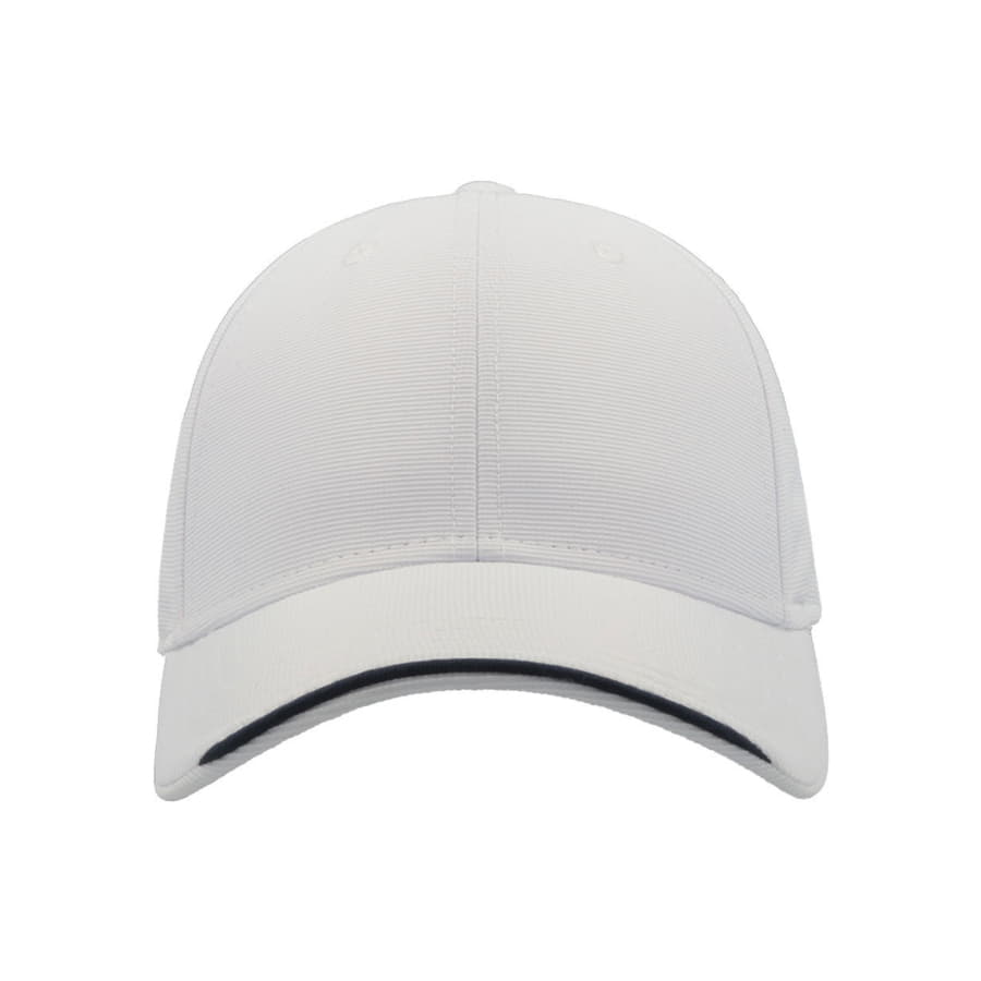 Бейсболка ESTORIL-S, 6 клиньев, застежка на липучке, белый, черный-5